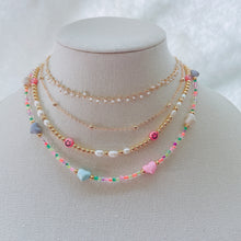 Load image into Gallery viewer, Set smiley & gold necklace