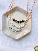 Load image into Gallery viewer, Beaded custom name necklace