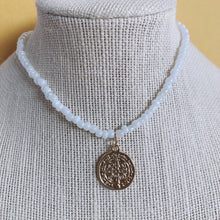 Load image into Gallery viewer, St Benedict medallion Beaded necklace