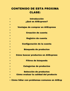 Master Class Cómo comprar en Aliexpress?