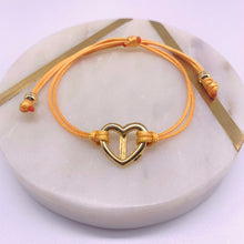 Load image into Gallery viewer, Peace heart cord bracelets