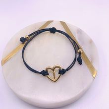 Load image into Gallery viewer, Peace heart cord bracelets