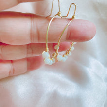 Load image into Gallery viewer, Wire handmade embroidered earrings