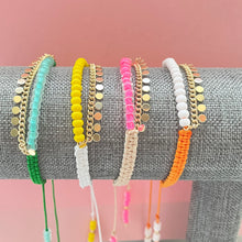 Load image into Gallery viewer, VALENTINA macramé beaded bracelets