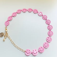 Load image into Gallery viewer, Smiley face enamel  chain bracelets
