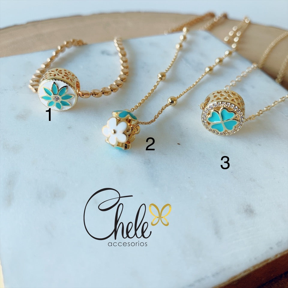 Turquoise & Gold layer necklace