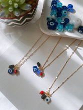 Load image into Gallery viewer, Amulets gold chain necklace