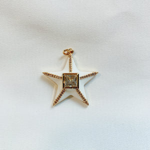 Star enamel pendant