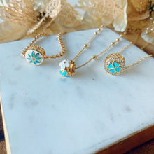 Load image into Gallery viewer, Turquoise &amp; Gold layer necklace