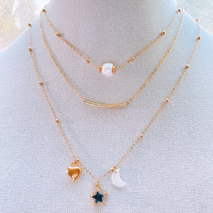 Pearl gold chains necklaces