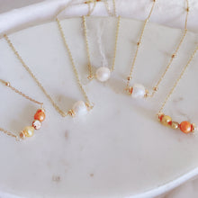 Load image into Gallery viewer, Pearl gold chains necklaces