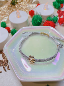Macramé gold beads bracelets