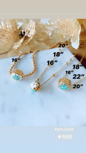 Load image into Gallery viewer, Turquoise &amp; Gold layer necklace