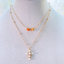 Load image into Gallery viewer, Pearl gold chains necklaces