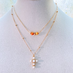 Pearl gold chains necklaces