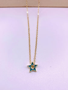 Mini  colors star necklace