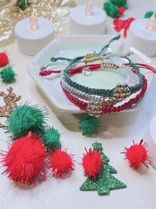 Macramé gold beads bracelets