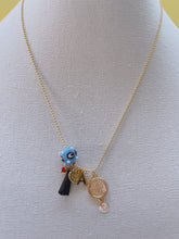 Load image into Gallery viewer, Evil Eye  protection gold necklace