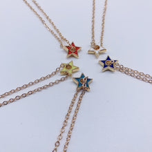 Load image into Gallery viewer, Mini  colors star necklace