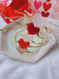 Valentine’s heart  bracelets