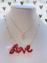 Load image into Gallery viewer, Love Valentine’s acrylic necklaces