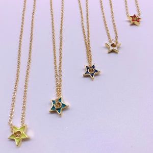 Mini  colors star necklace