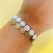 Load image into Gallery viewer, Smiley face enamel  chain bracelets