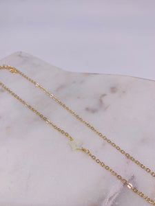 Mother of pearl gold filled necklaces