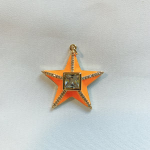 Star enamel pendant
