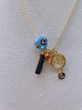 Load image into Gallery viewer, Evil Eye  protection gold necklace
