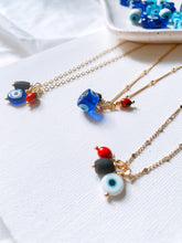 Load image into Gallery viewer, Amulets gold chain necklace