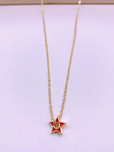 Load image into Gallery viewer, Mini  colors star necklace