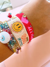 Load image into Gallery viewer, Positive vibes name bracelet