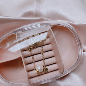 Travel jewelry clear case
