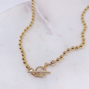 Set ball chain whithe & gold
