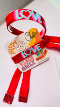 Load image into Gallery viewer, LOVE red ribbon bracelets
