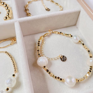 Beaded pearl bracelets