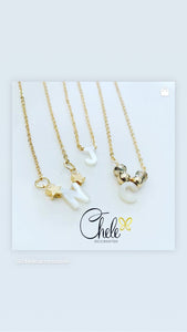 Shell name  or initial necklace - Cheleaccesorios